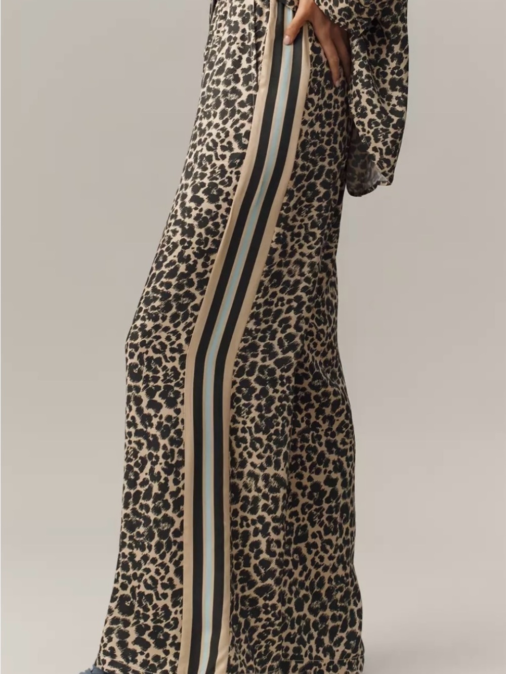 Maeve The Brooklin Tie-Front Printed Pull-On Wide Leg Pants size 2X